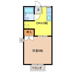 ユニメントオカダの物件間取画像